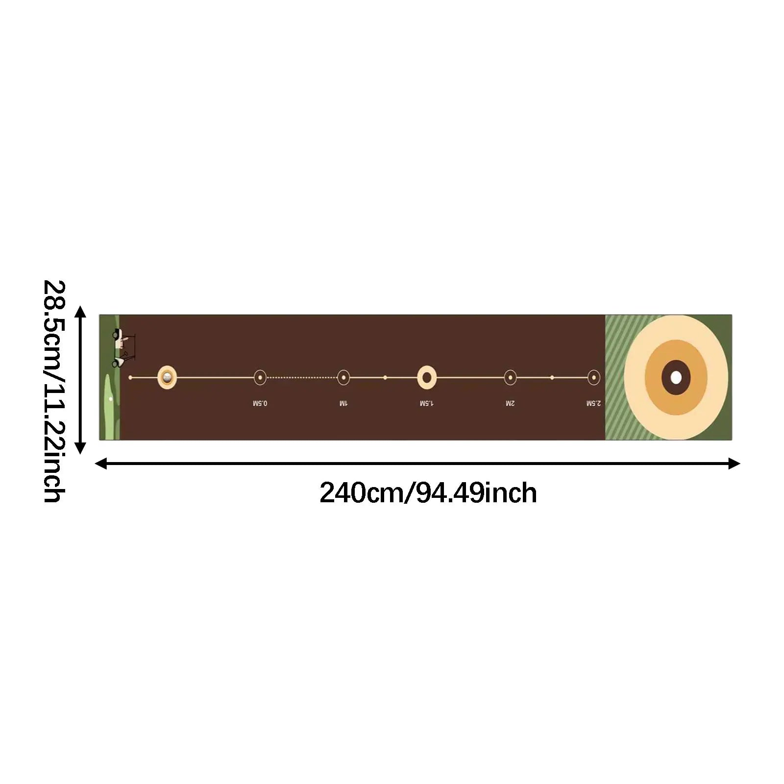 Foldable Golf Putting Mat Lightweight Golf Putting Practice Mat Portable Durable Golf Training Pad Golf Accessories for Adults