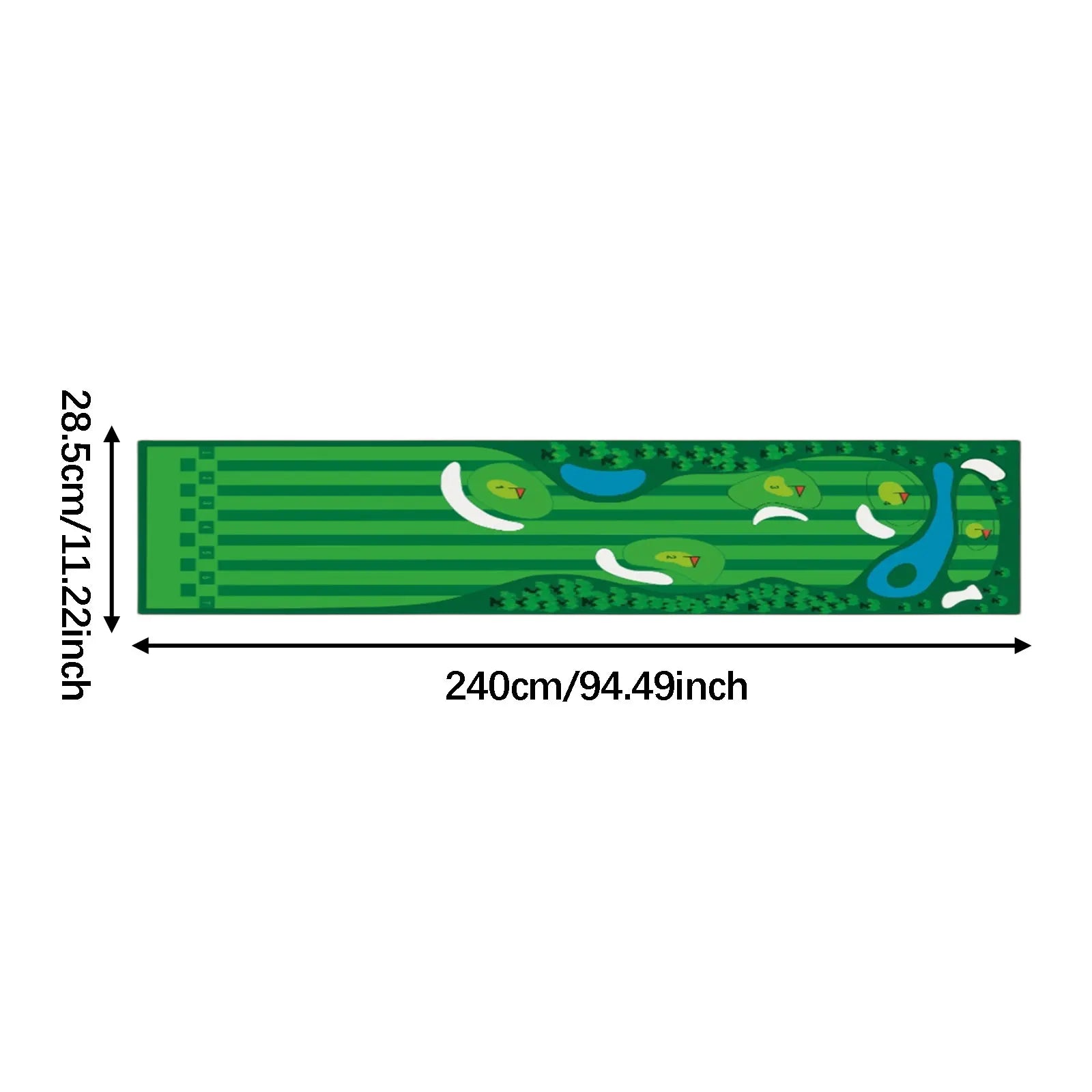 Foldable Golf Putting Mat Lightweight Golf Putting Practice Mat Portable Durable Golf Training Pad Golf Accessories for Adults