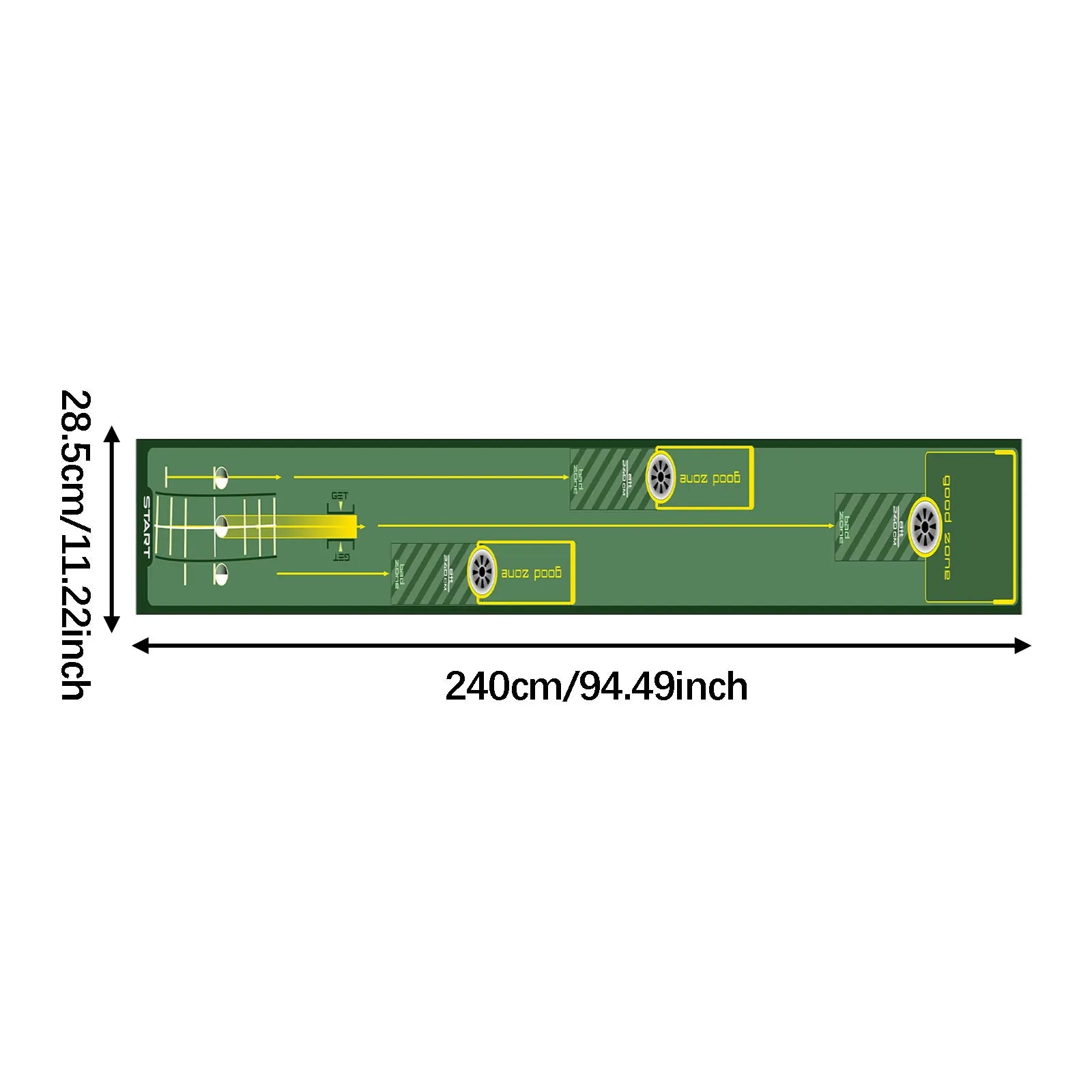 Foldable Golf Putting Mat Lightweight Golf Putting Practice Mat Portable Durable Golf Training Pad Golf Accessories for Adults